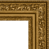 Зеркало в багетной раме "Виньетка состаренное золото"
