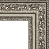 Зеркало в багетной раме "Виньетка состаренное серебро"