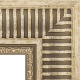 Зеркало с гравировкой в багетной раме "Серебряный акведук"