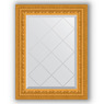 Зеркало с гравировкой в багетной раме "Сусальное золото"